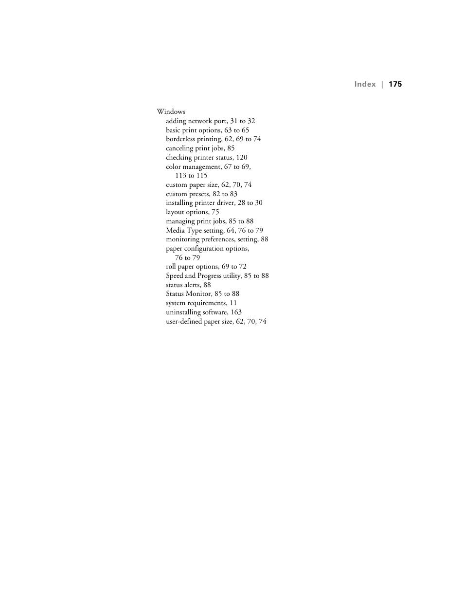 Ericsson STYLUS PRO 4900 User Manual | Page 173 / 174
