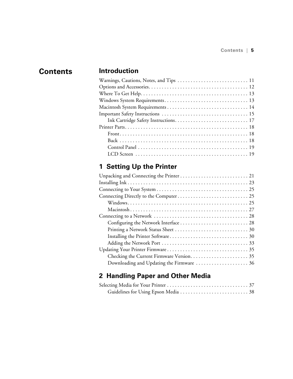 Ericsson STYLUS PRO 4900 User Manual | Page 5 / 174