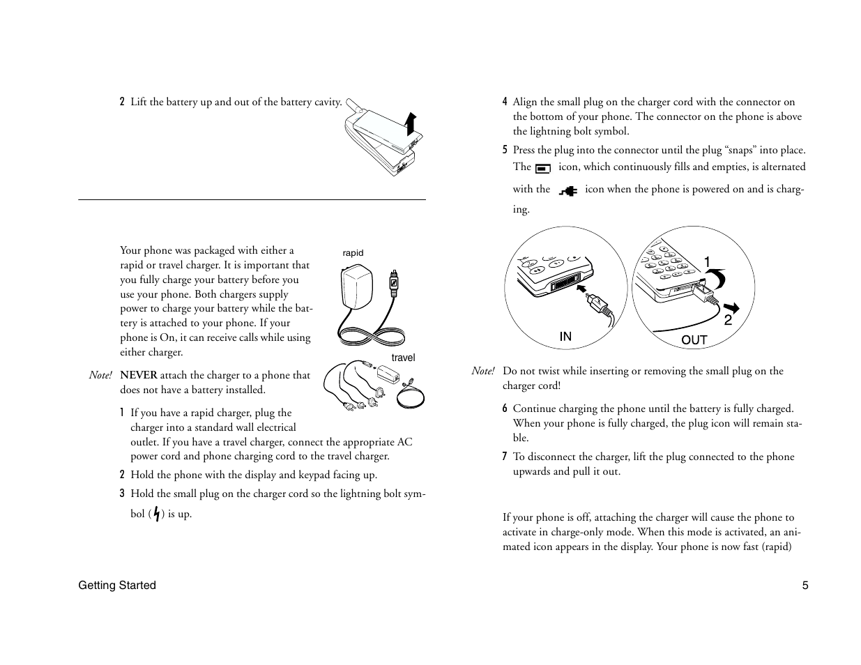 Not for commercial use - ericsson inc, Charging your battery | Ericsson A1228c User Manual | Page 11 / 60