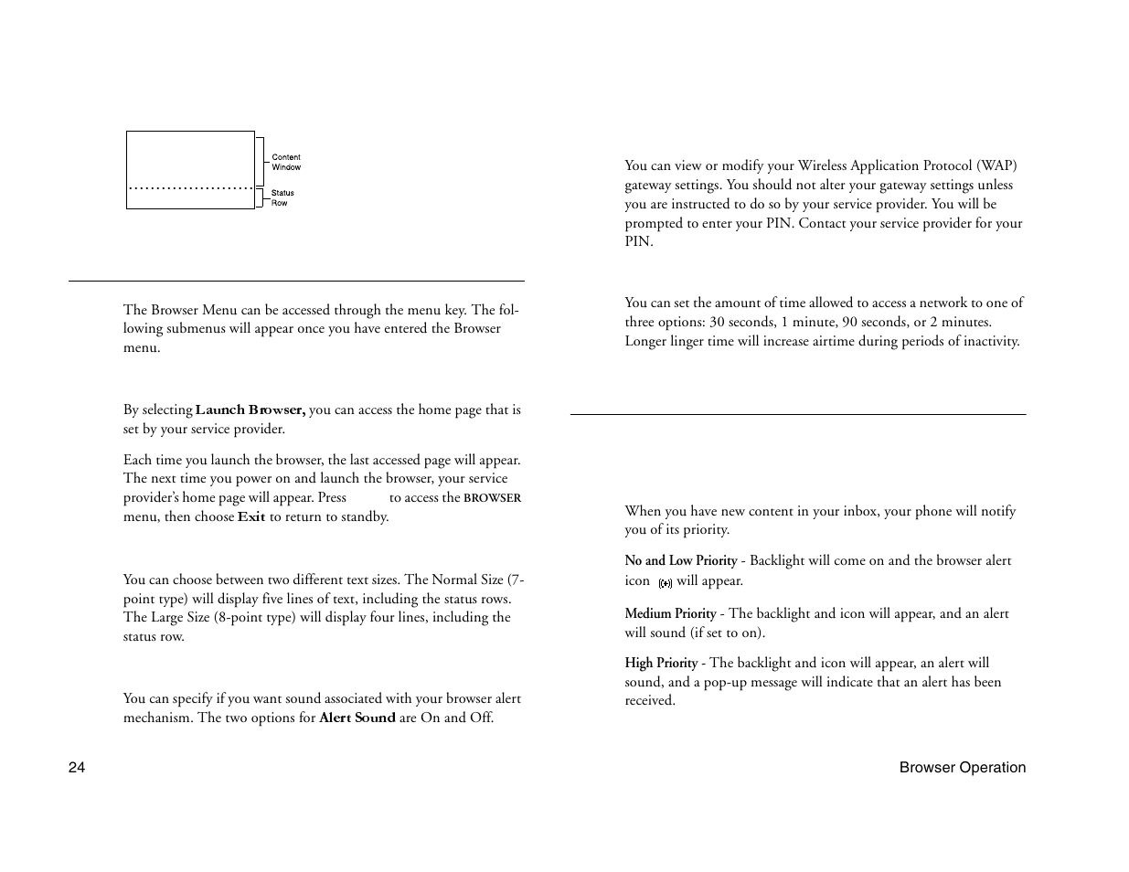 Not for commercial use - ericsson inc, Accessing the browser menu, Working within the browser | Ericsson A1228c User Manual | Page 30 / 60