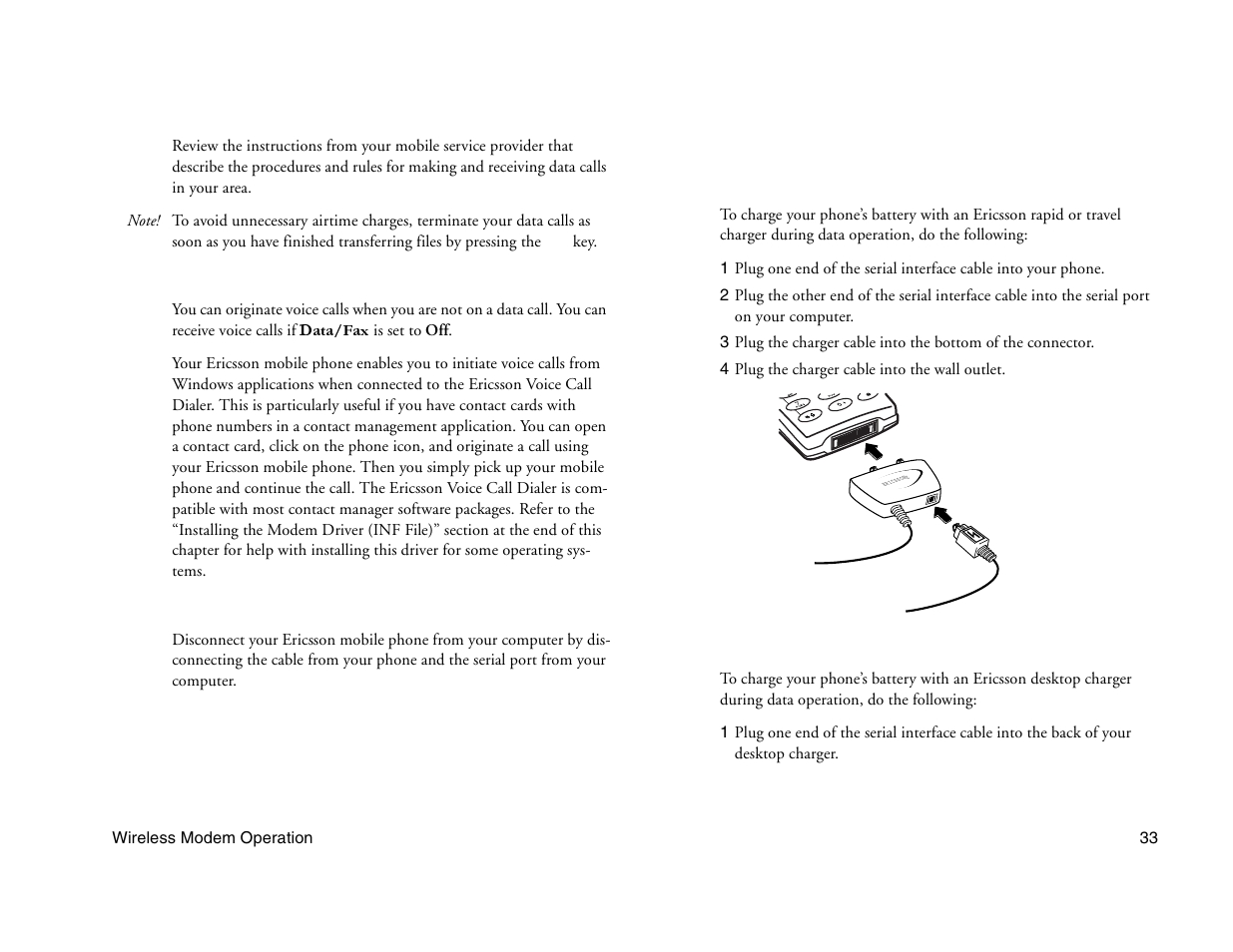 Not for commercial use - ericsson inc | Ericsson A1228c User Manual | Page 39 / 60