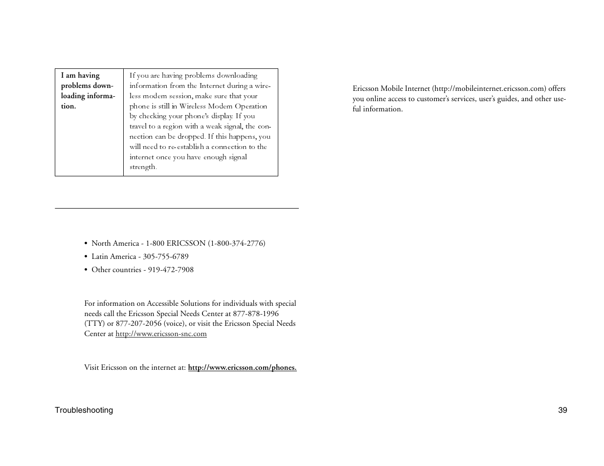 Not for commercial use - ericsson inc, Accessories, accessibility, and internet | Ericsson A1228c User Manual | Page 45 / 60