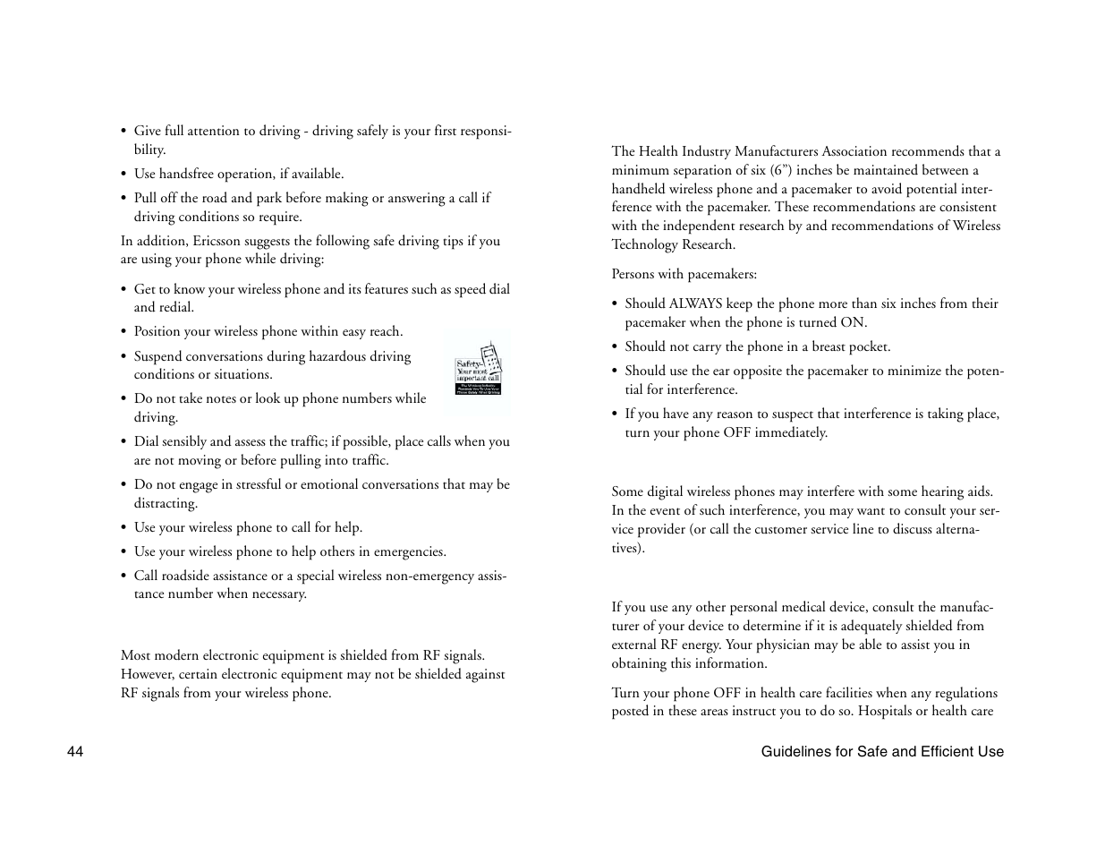 Not for commercial use - ericsson inc | Ericsson A1228c User Manual | Page 50 / 60