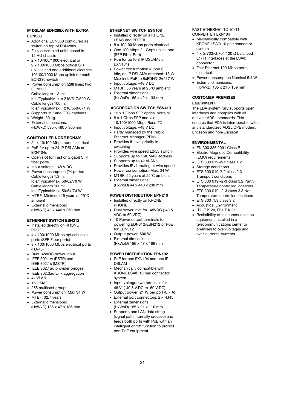 Ericsson SOLUTION DESCRIPTION EDA 1200 4.0 User Manual | Page 21 / 22