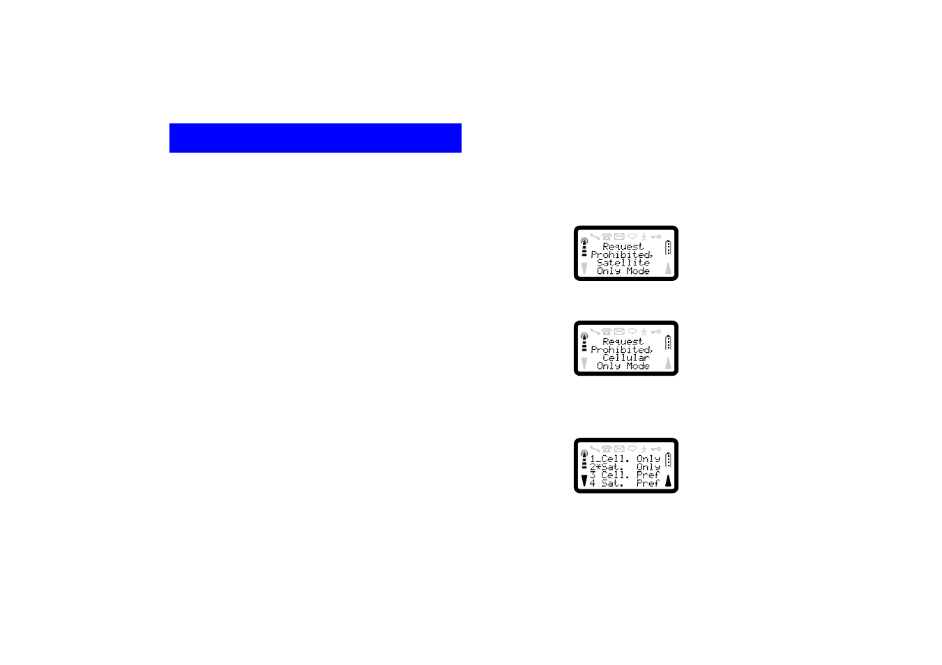 Initial phone settings, Set clock, Keypad lock | Set language, Network settings, Mode switch | Ericsson SATELLITE R290 User Manual | Page 19 / 74