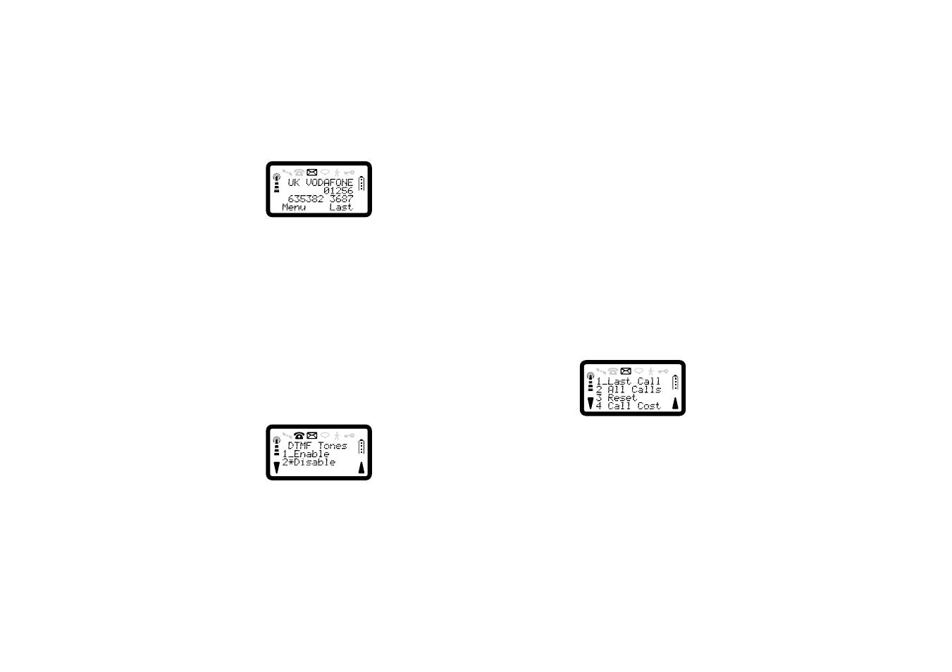 Sending dtmf tones during a call, One-touch dialling, Call duration and cost | Ericsson SATELLITE R290 User Manual | Page 34 / 74