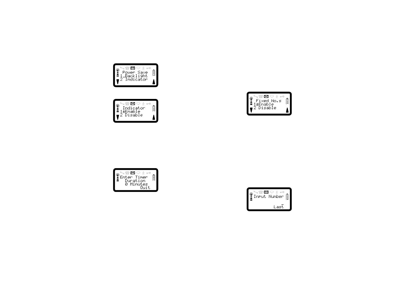 Handsfree automatic shutdown timer, Fixed dialled number store, Voice mail | Ericsson SATELLITE R290 User Manual | Page 45 / 74