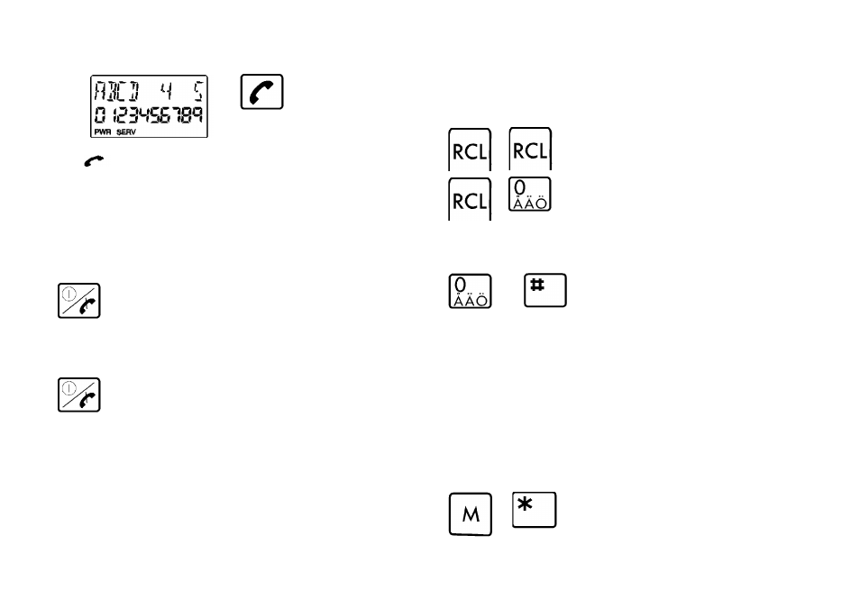 Last number recall, International calls | Ericsson GH198 User Manual | Page 14 / 68