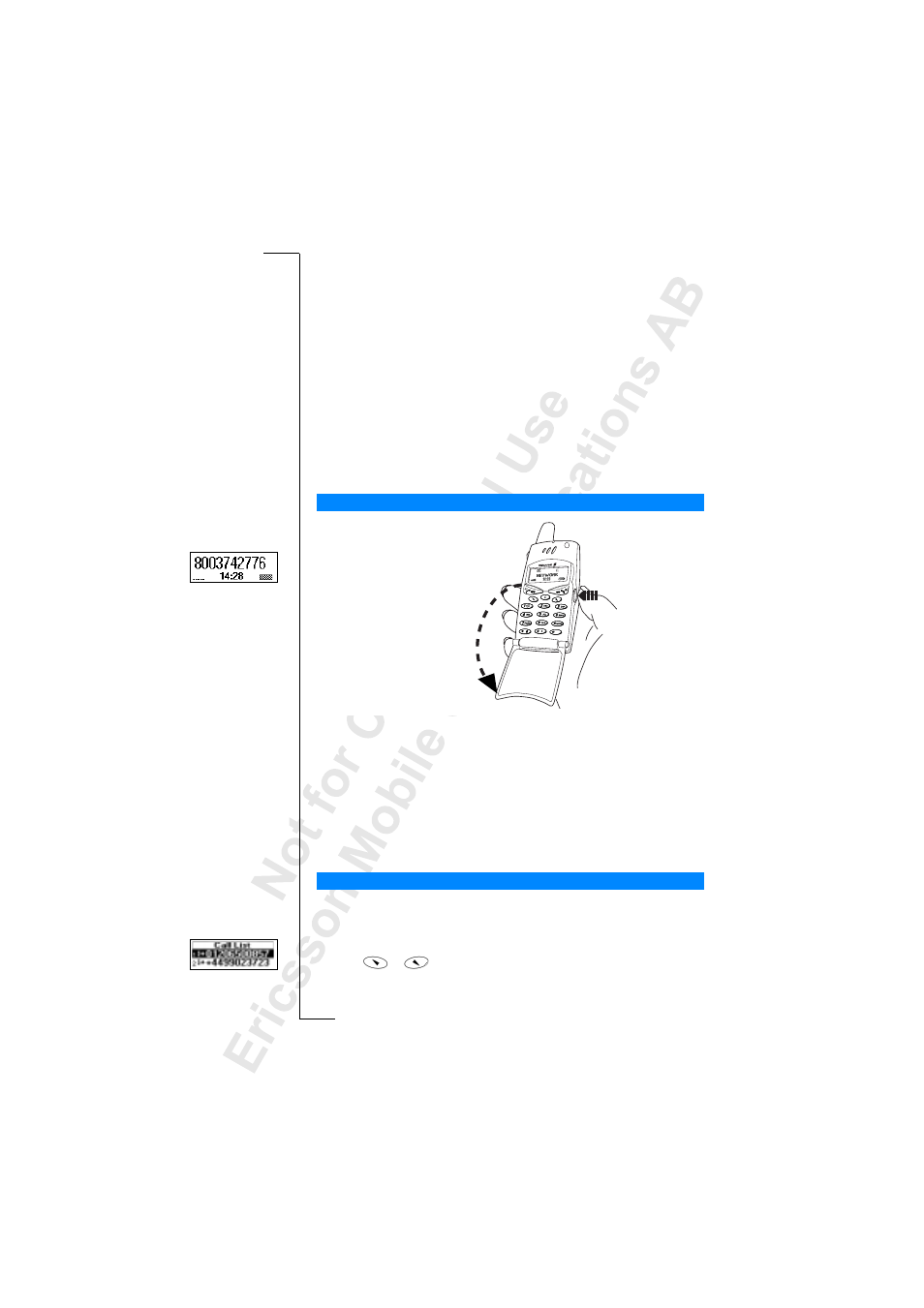 Making and receivingcalls, Making and receiving calls | Ericsson T28z User Manual | Page 15 / 128