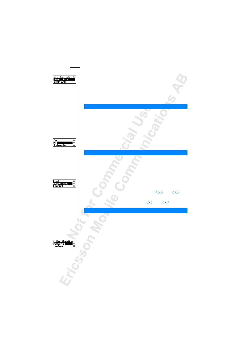 Ericsson T28z User Manual | Page 44 / 128