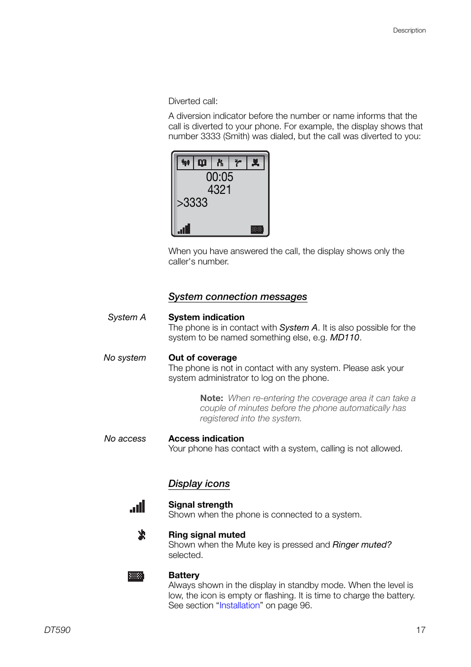 Ericsson DT59C User Manual | Page 17 / 108