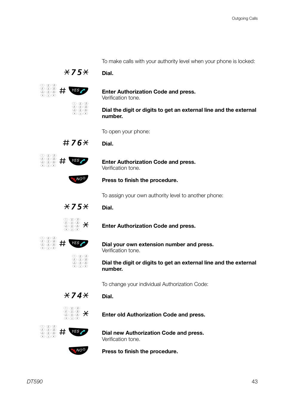 Ericsson DT59C User Manual | Page 43 / 108