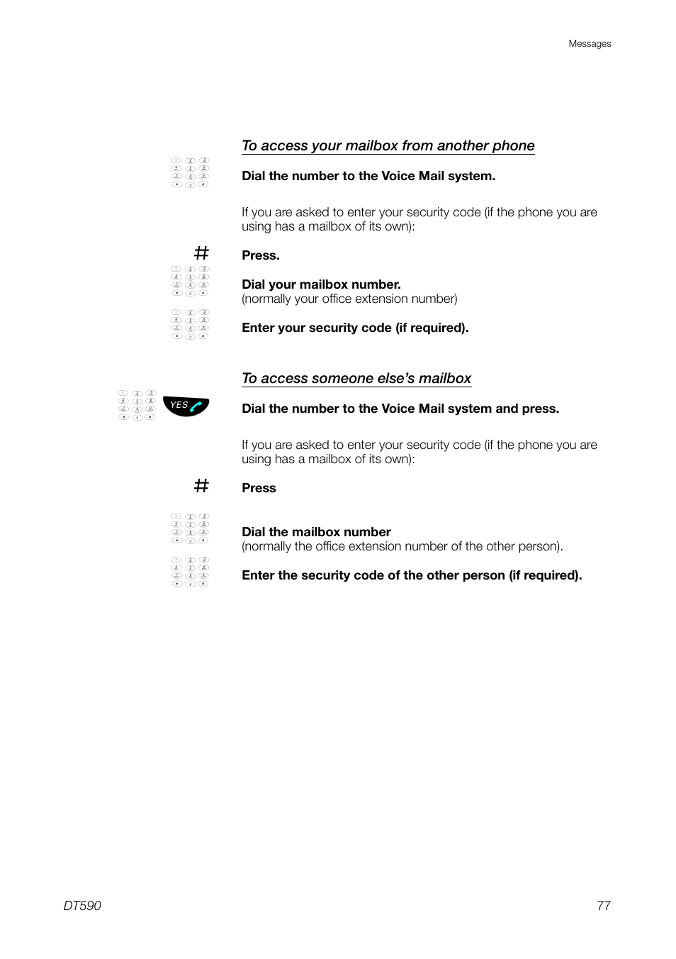 Ericsson DT59C User Manual | Page 77 / 108