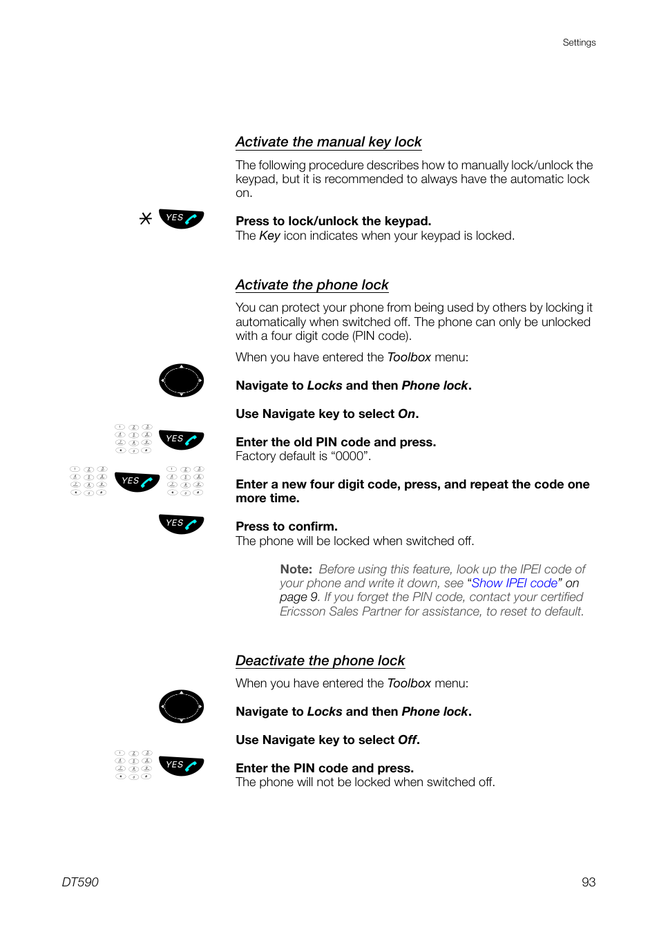 Ericsson DT59C User Manual | Page 93 / 108