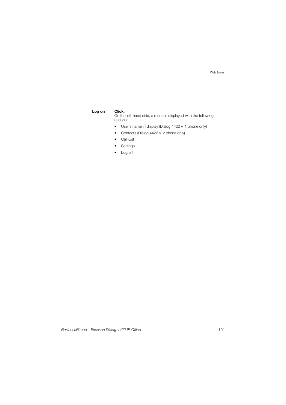 Ericsson 4422 User Manual | Page 101 / 128