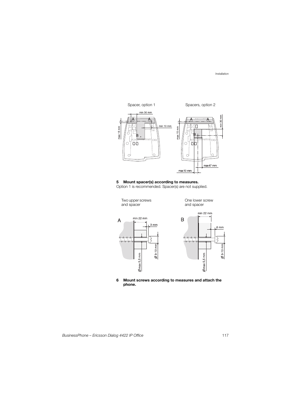 Ericsson 4422 User Manual | Page 117 / 128