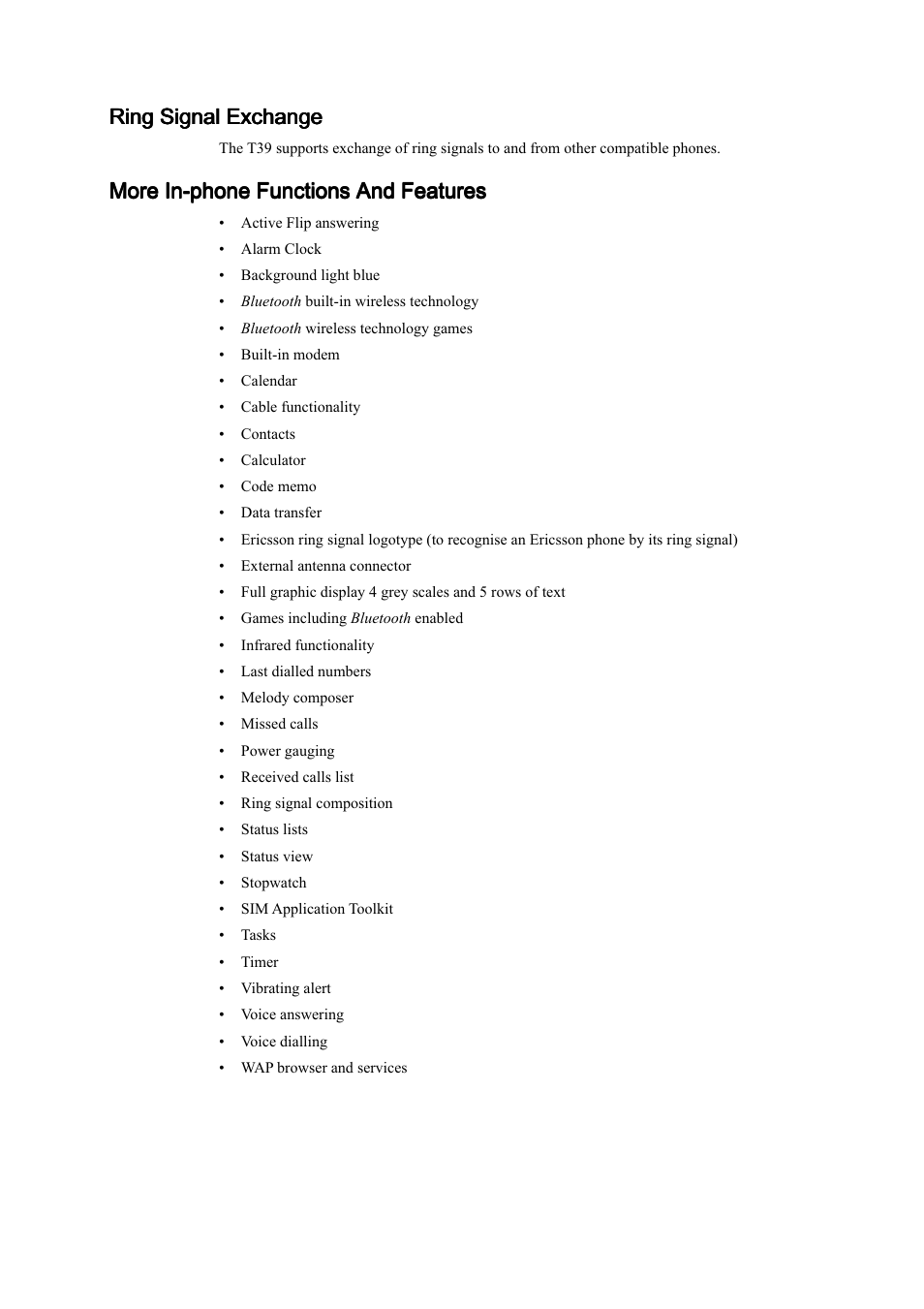 Ericsson T39 User Manual | Page 32 / 59