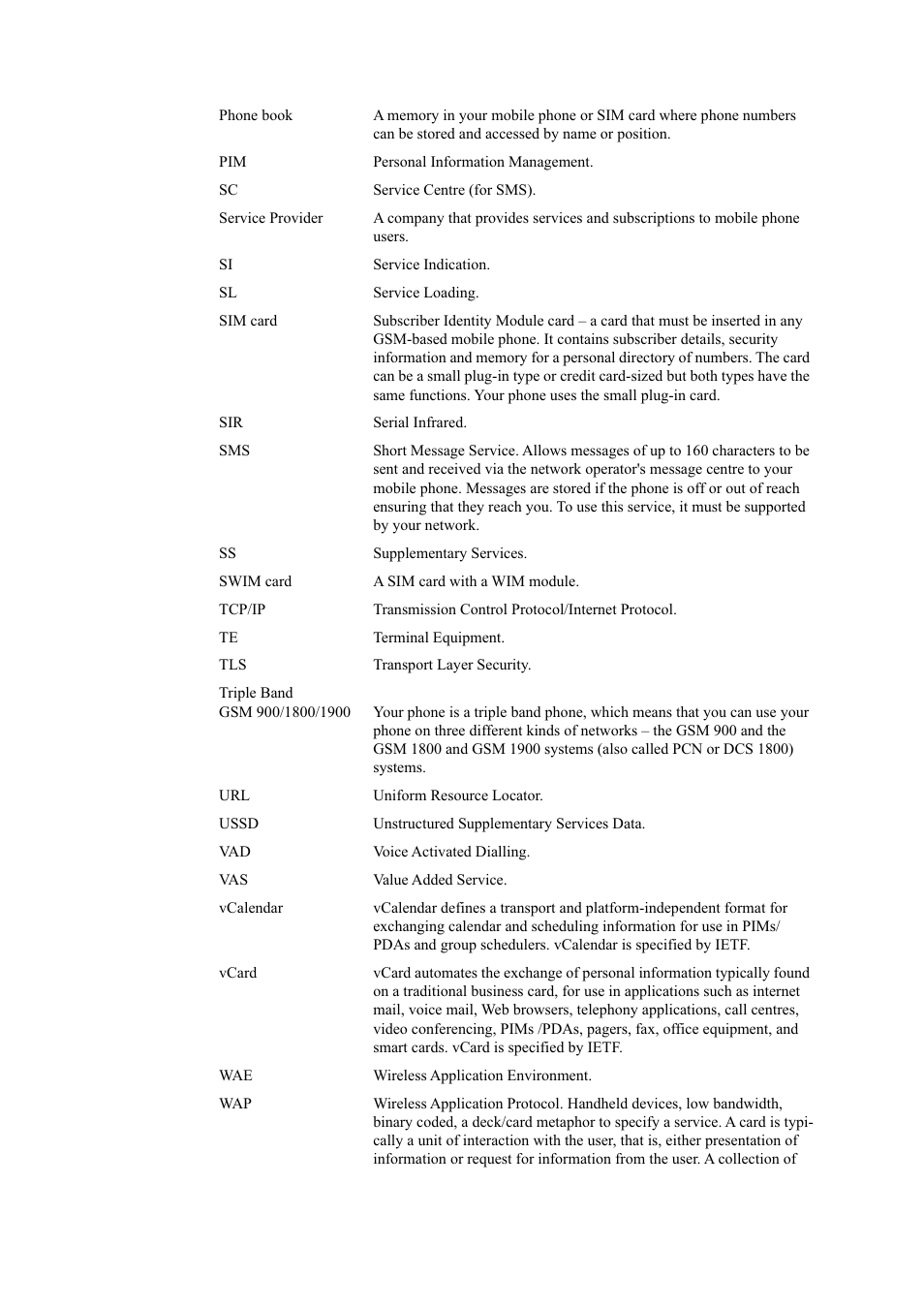 Ericsson T39 User Manual | Page 42 / 59