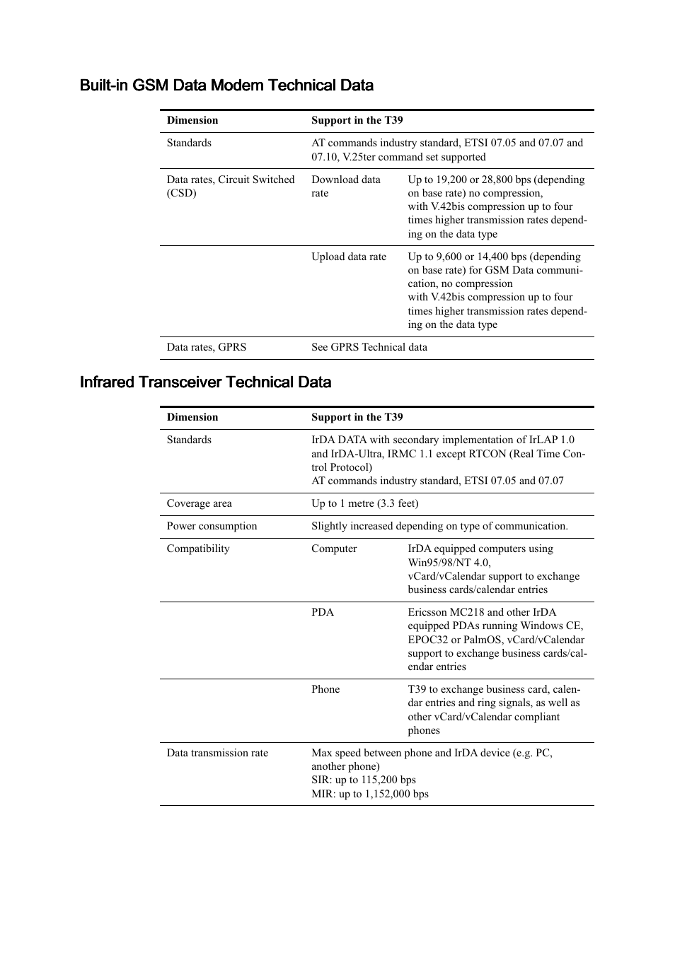 Ericsson T39 User Manual | Page 52 / 59