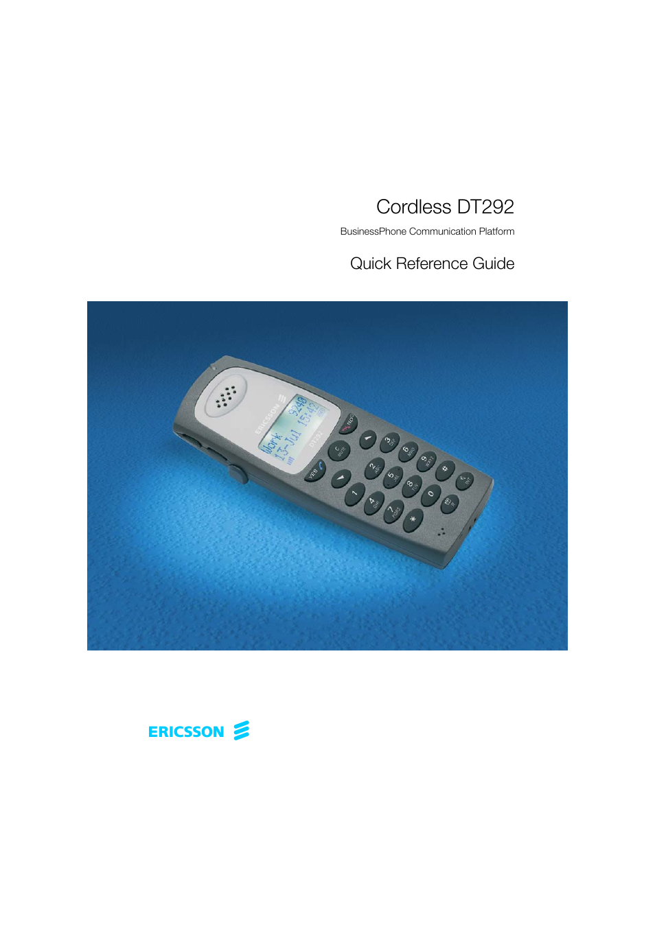 Ericsson DT292 User Manual | 40 pages