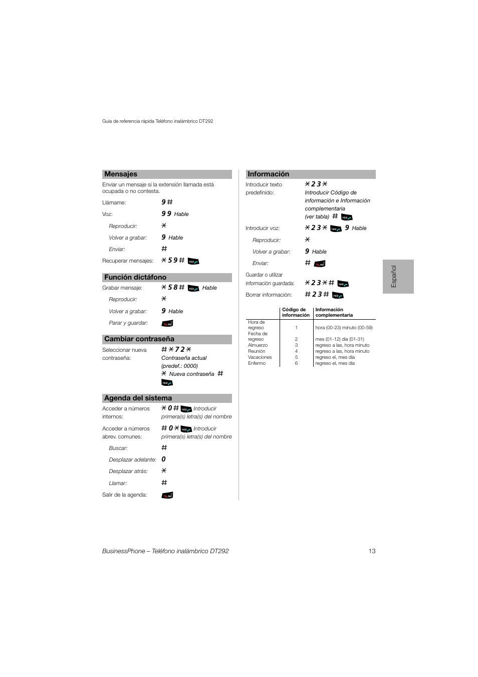 Ericsson DT292 User Manual | Page 13 / 40