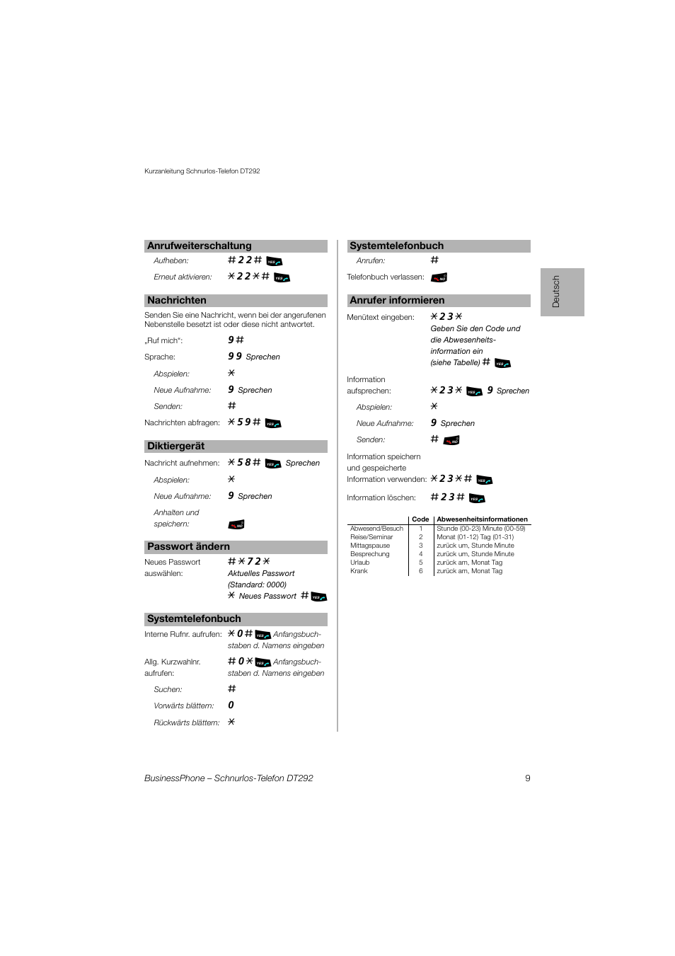 Ericsson DT292 User Manual | Page 9 / 40