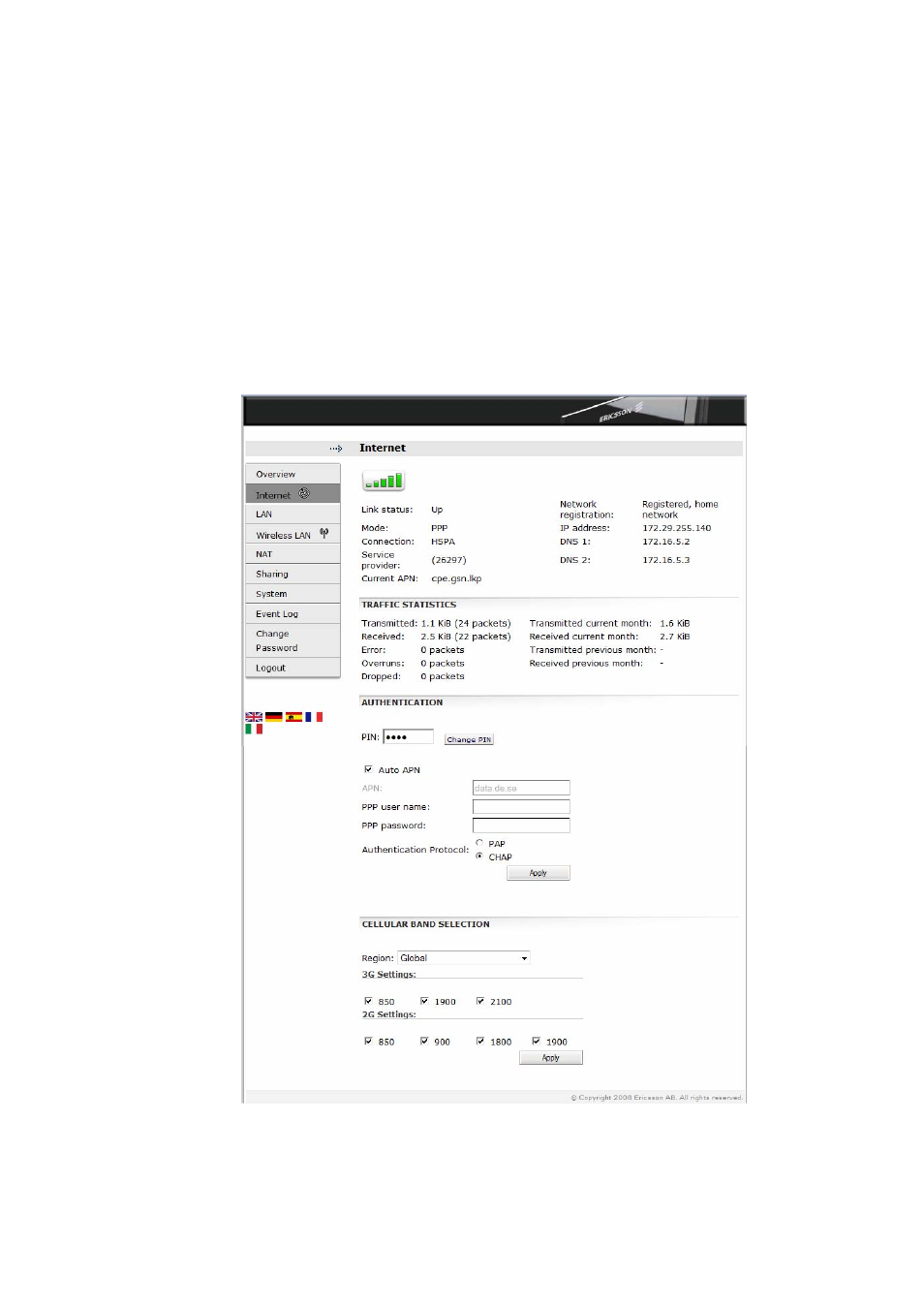 4 internet | Ericsson W3X User Manual | Page 35 / 98