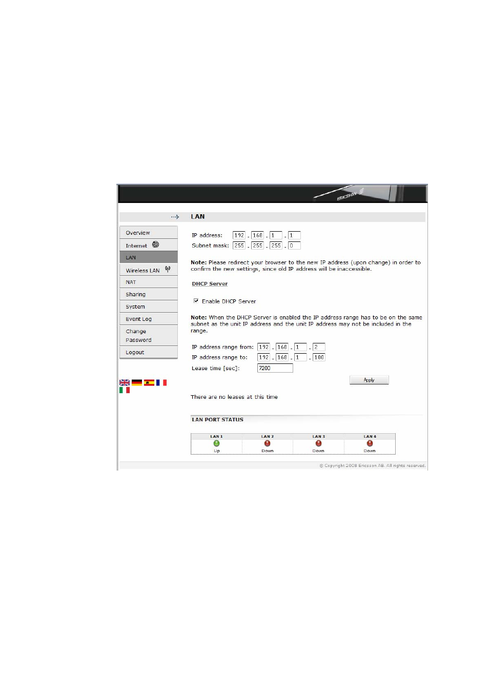 5 lan | Ericsson W3X User Manual | Page 42 / 98