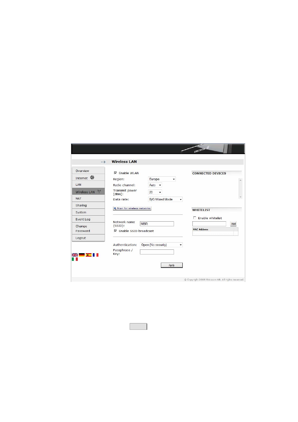 6 wireless lan | Ericsson W3X User Manual | Page 46 / 98