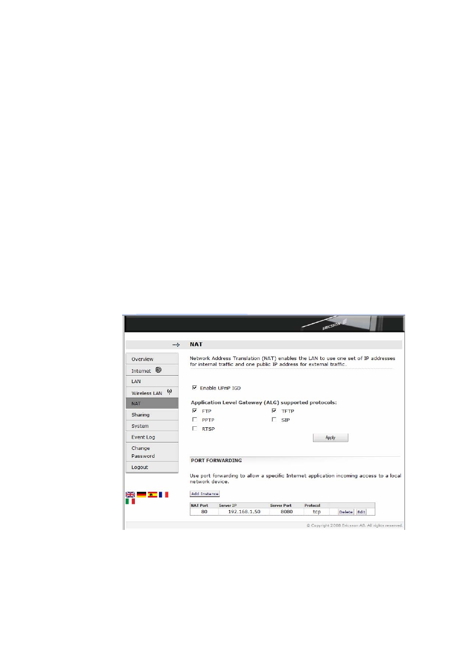 7 nat | Ericsson W3X User Manual | Page 53 / 98