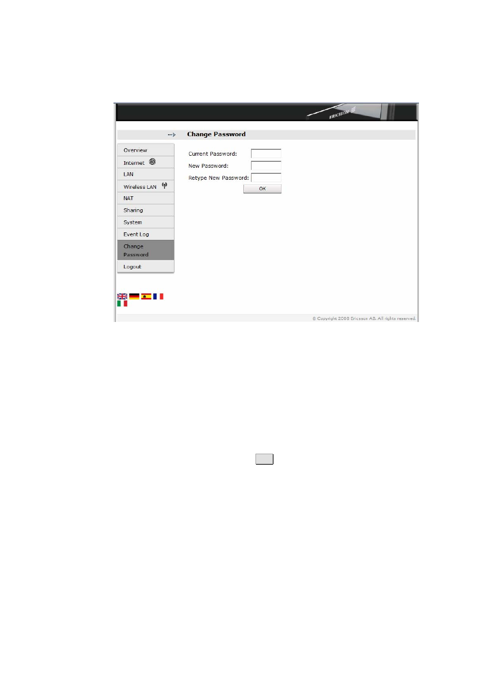 12 logout | Ericsson W3X User Manual | Page 70 / 98