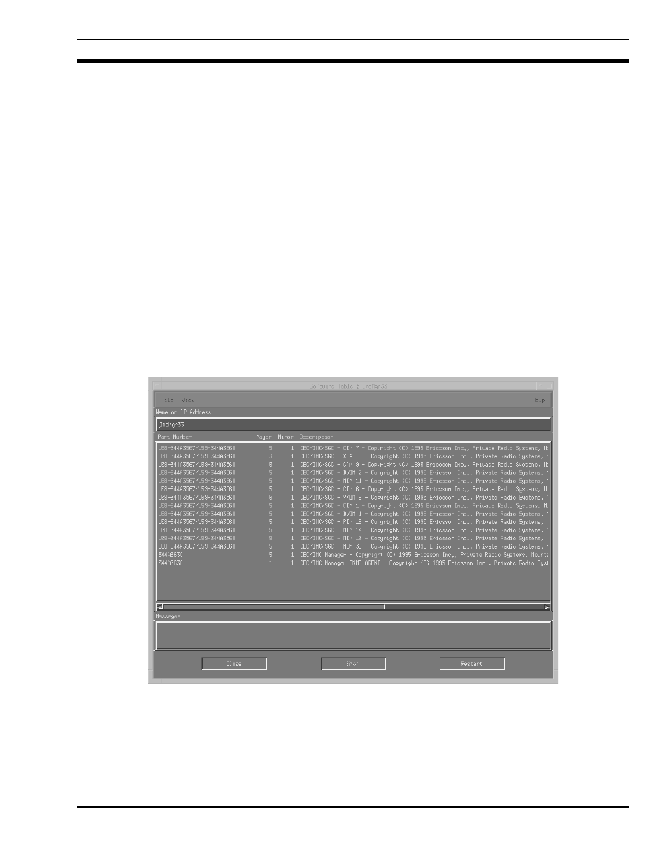 Retrieving the software version | Ericsson LBI-39169 User Manual | Page 23 / 90
