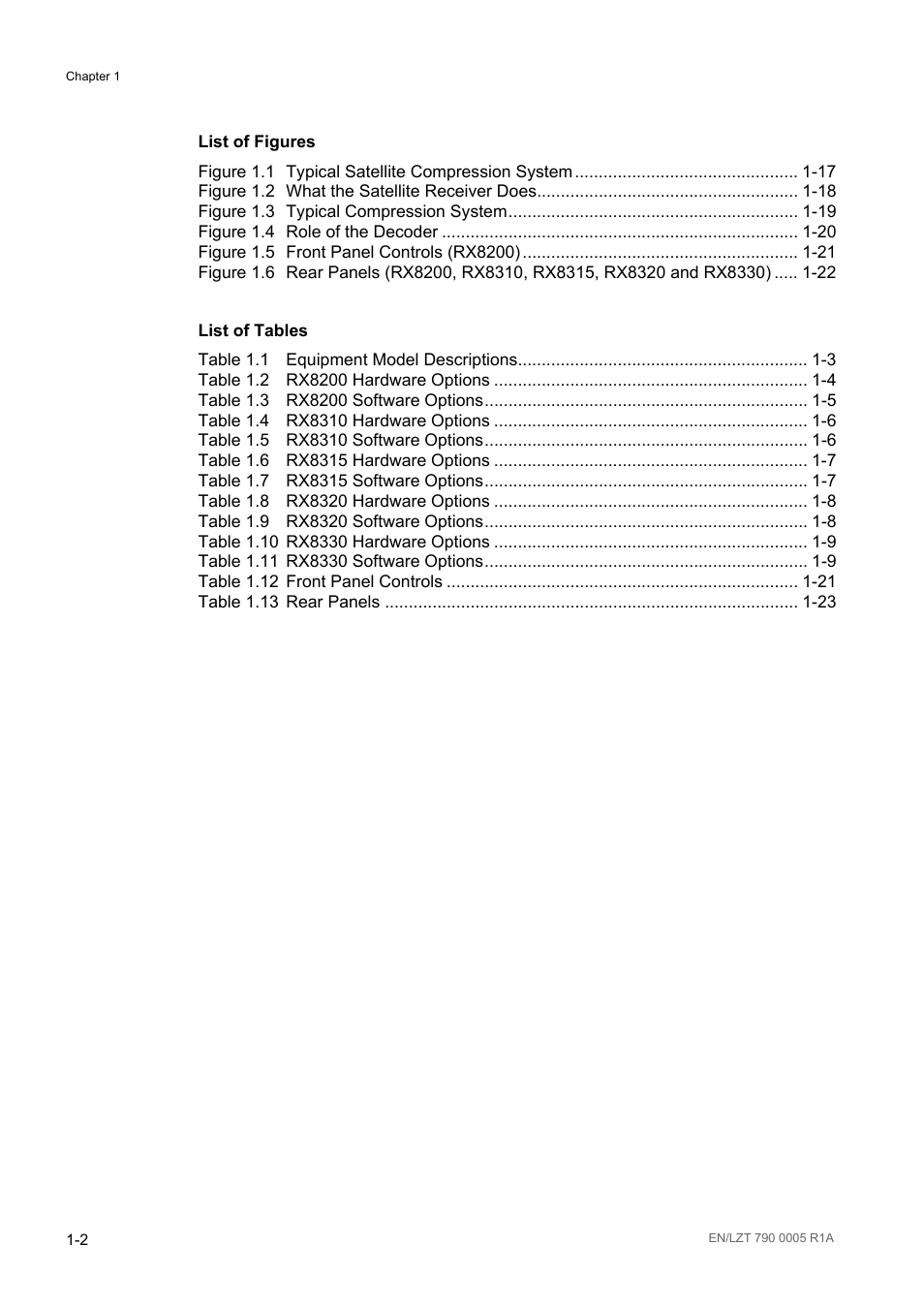Ericsson RX8000 Series User Manual | Page 10 / 236