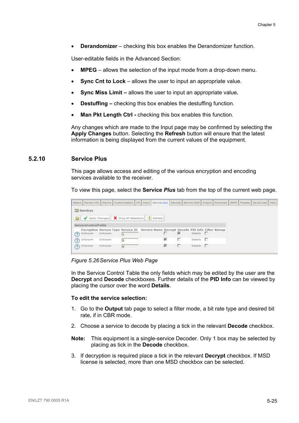 10 service plus, Service plus -25, Figure 5.26 | Ericsson RX8000 Series User Manual | Page 141 / 236