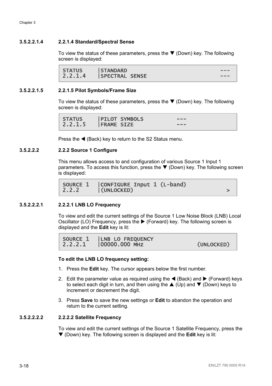 2 2.2.2 source 1 configure | Ericsson RX8000 Series User Manual | Page 66 / 236