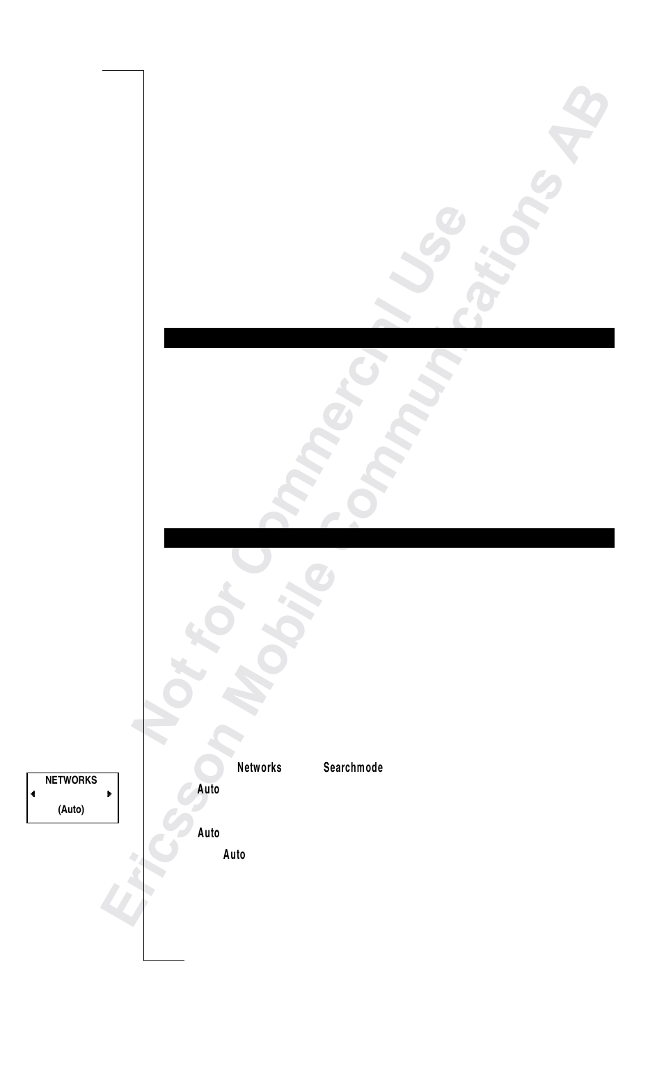 Setting network preferences 70, Setting network preferences | Ericsson R250s Pro User Manual | Page 73 / 126