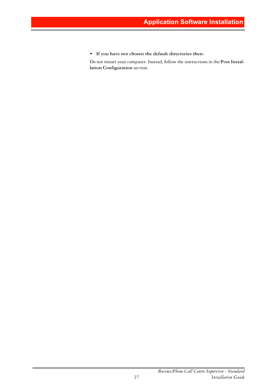 Ssolfdwlrq 6riwzduh ,qvwdoodwlrq | Ericsson BusinessPhone User Manual | Page 27 / 61