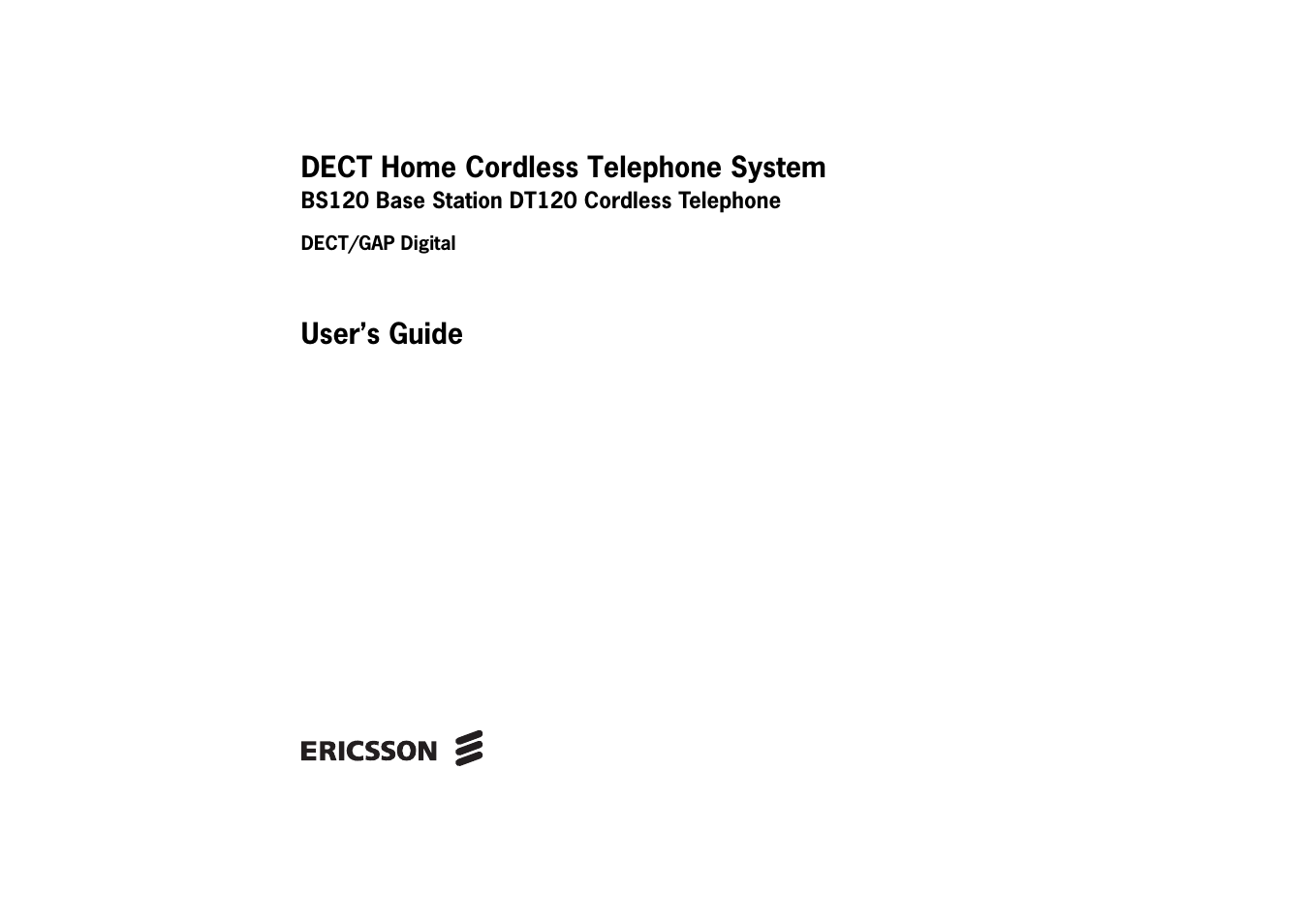 Ericsson BS120 User Manual | 66 pages