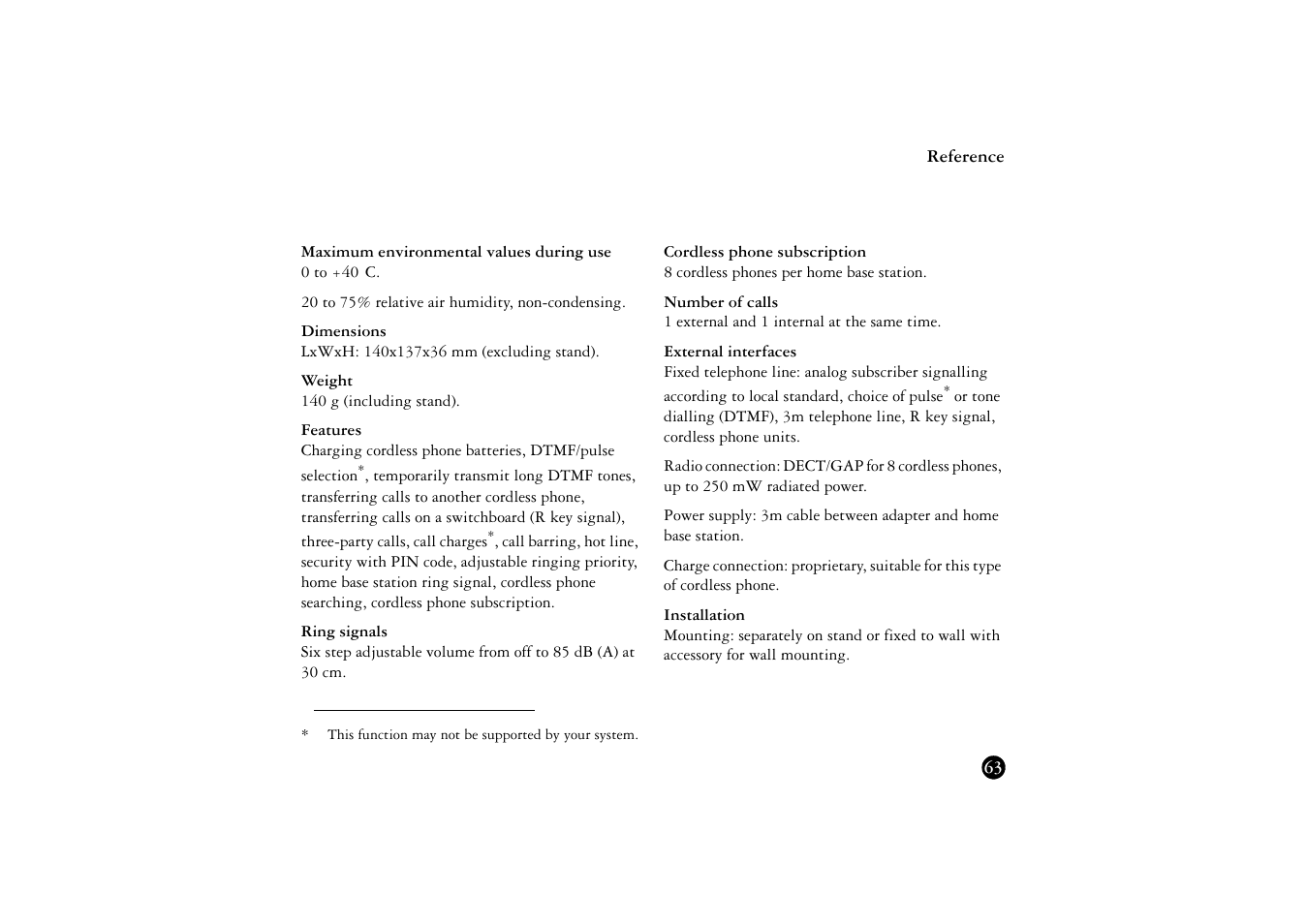 Ericsson BS120 User Manual | Page 63 / 66