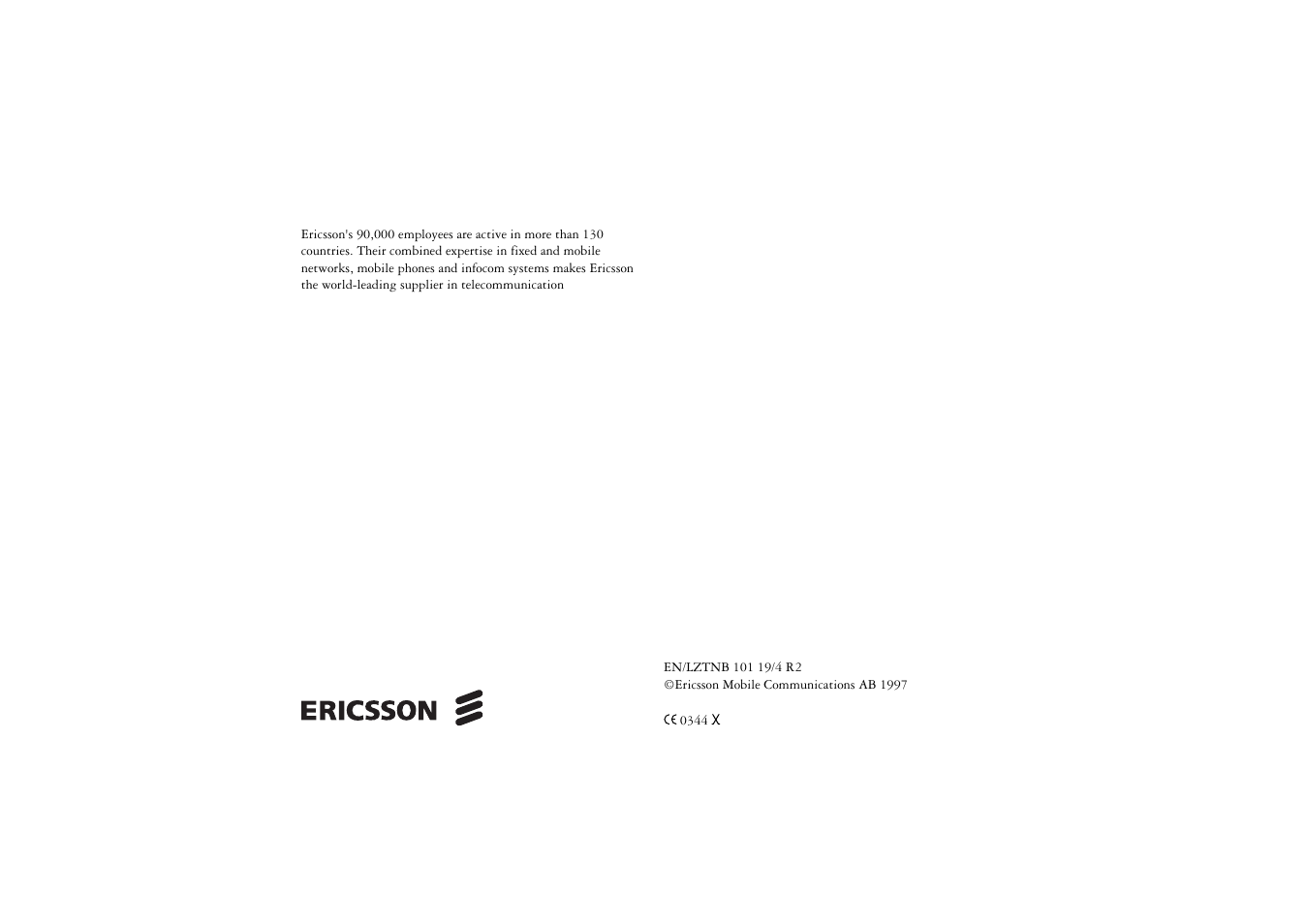 Ericsson BS120 User Manual | Page 66 / 66