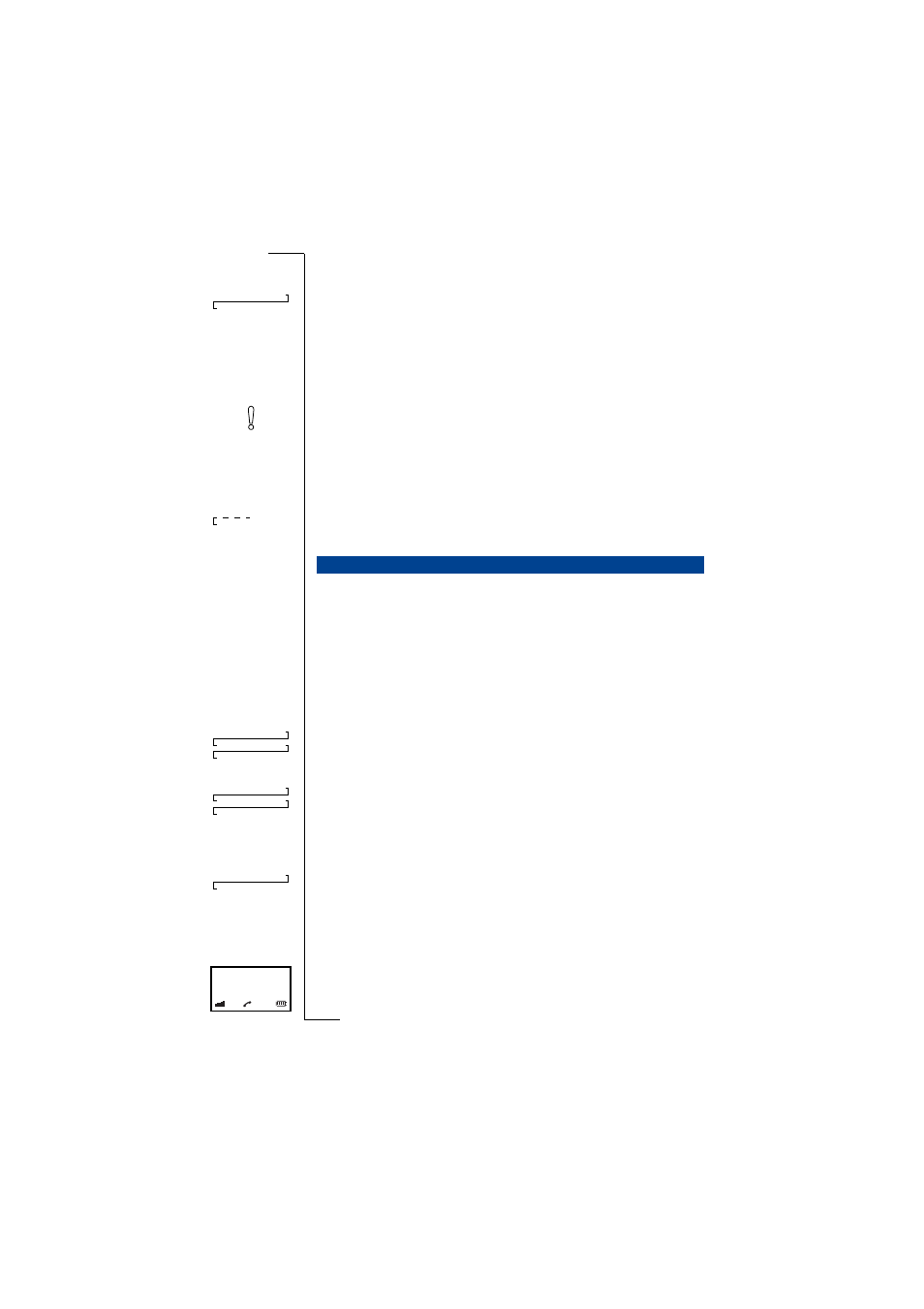 Switching on, Switching off, Cost manager | Call budget type, Call budgets, Remaining budget, Call barring | Ericsson 230i User Manual | Page 27 / 45