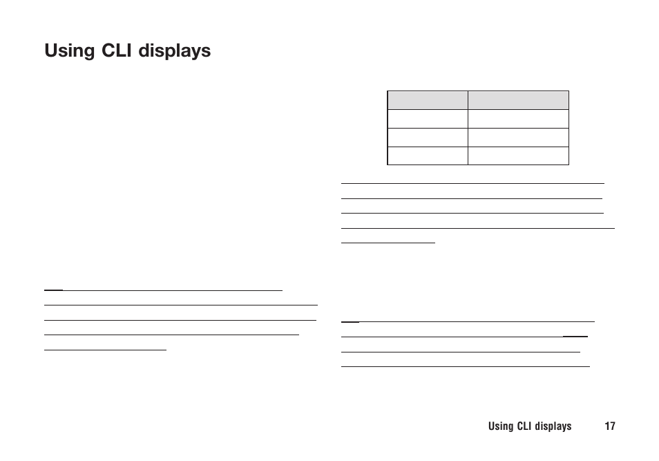 Using cli displays | Ericsson F221m User Manual | Page 18 / 59