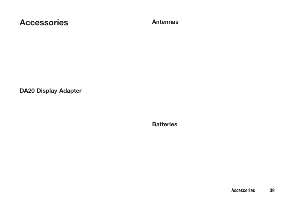 Accessories | Ericsson F221m User Manual | Page 40 / 59