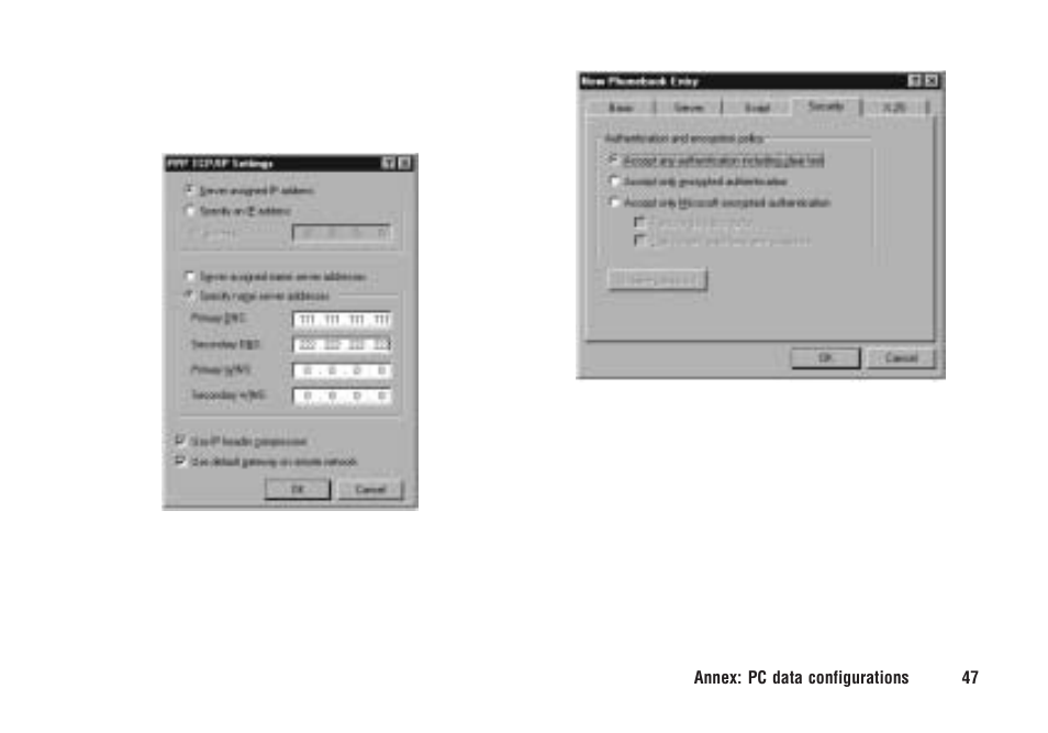 Ericsson F221m User Manual | Page 48 / 59