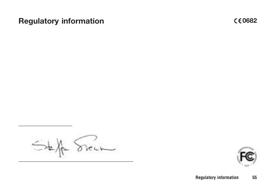 Regulatory information | Ericsson F221m User Manual | Page 56 / 59