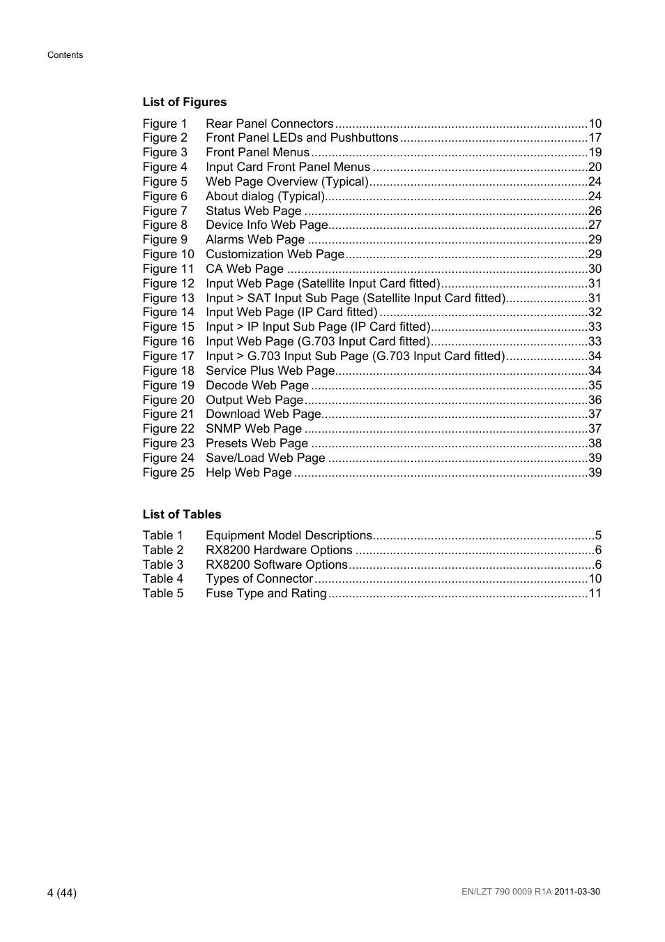 Ericsson Advanced Modular Receiver RX8200 User Manual | Page 4 / 44