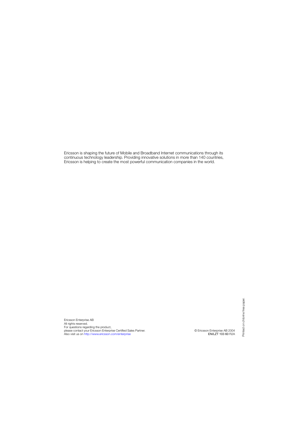 Ericsson DIALOG 4220 User Manual | Page 102 / 102