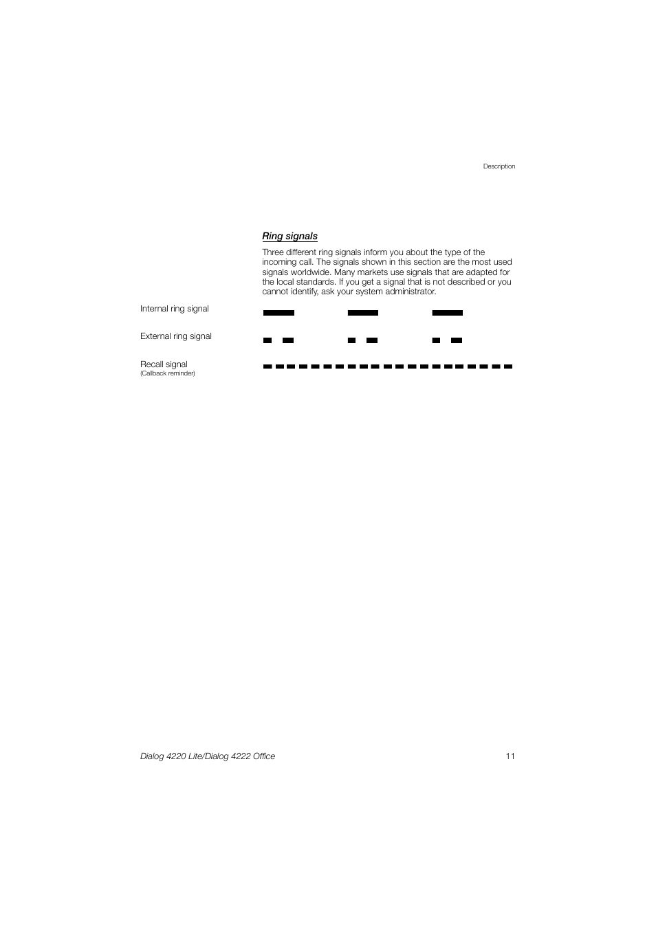 Ericsson DIALOG 4220 User Manual | Page 11 / 102