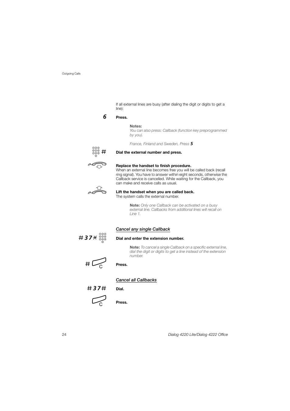 37* z | Ericsson DIALOG 4220 User Manual | Page 24 / 102