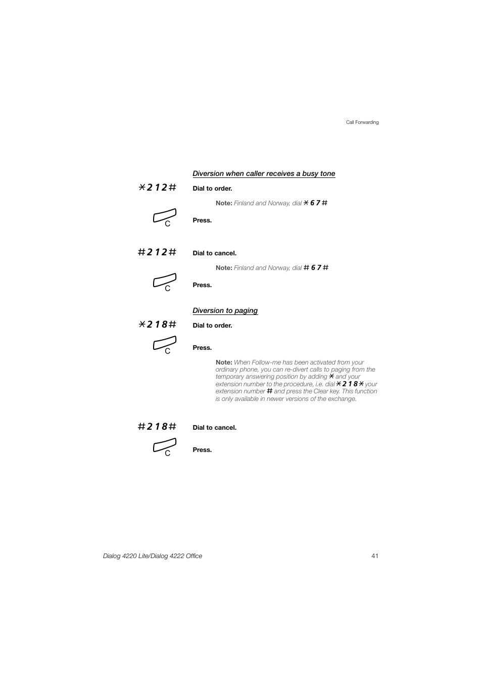 Ericsson DIALOG 4220 User Manual | Page 41 / 102